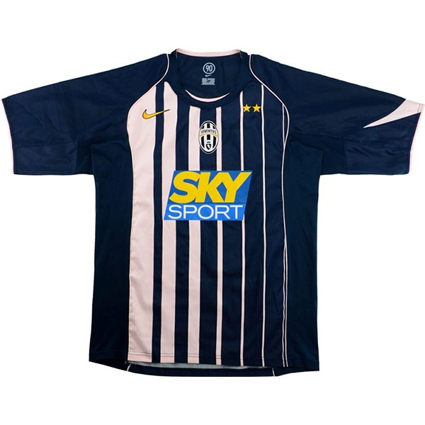 Tailandia Camiseta Juventus 2ª Kit Retro 2004 2005 Azul